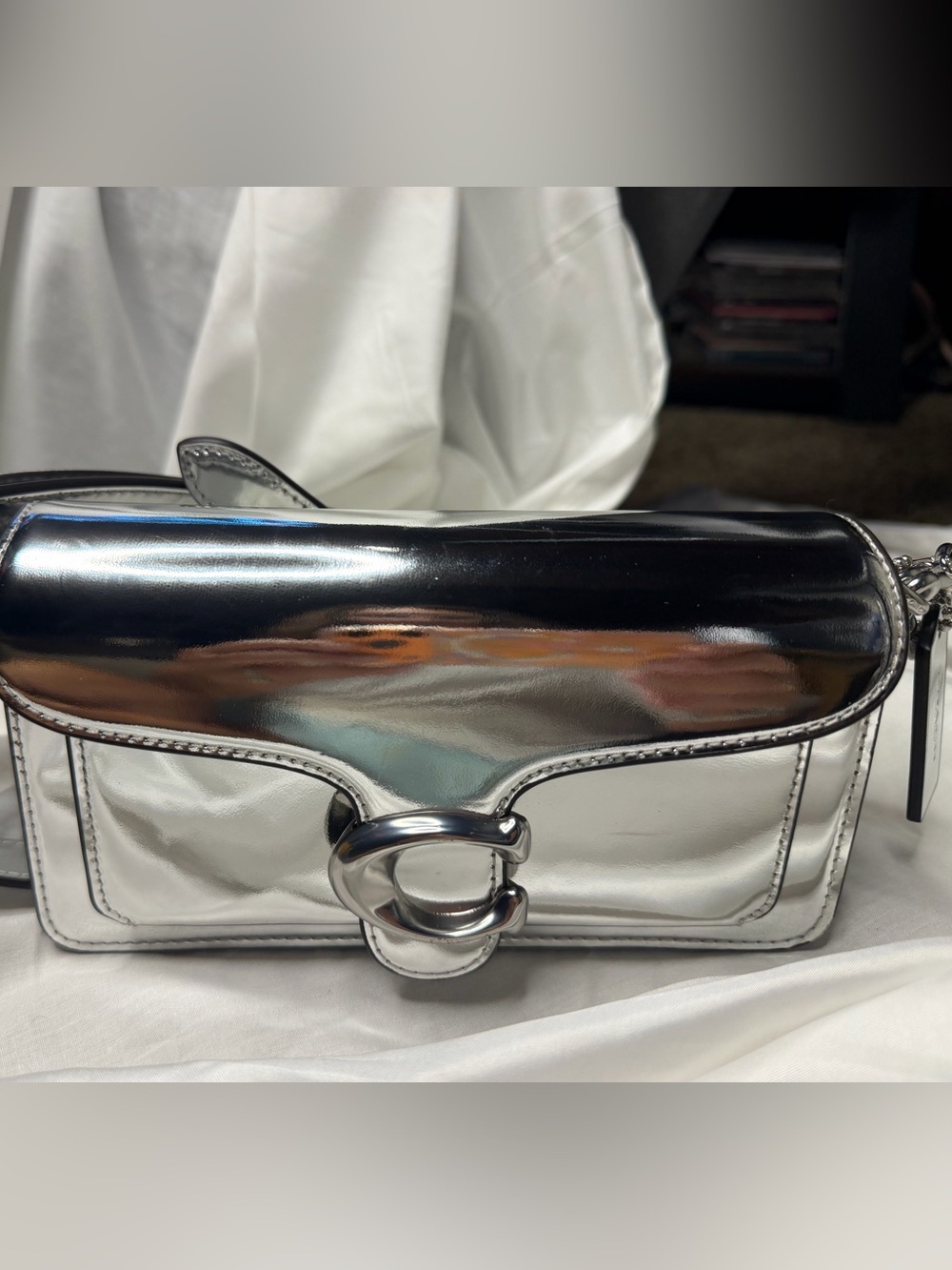 Rare Coach Silver Metallic